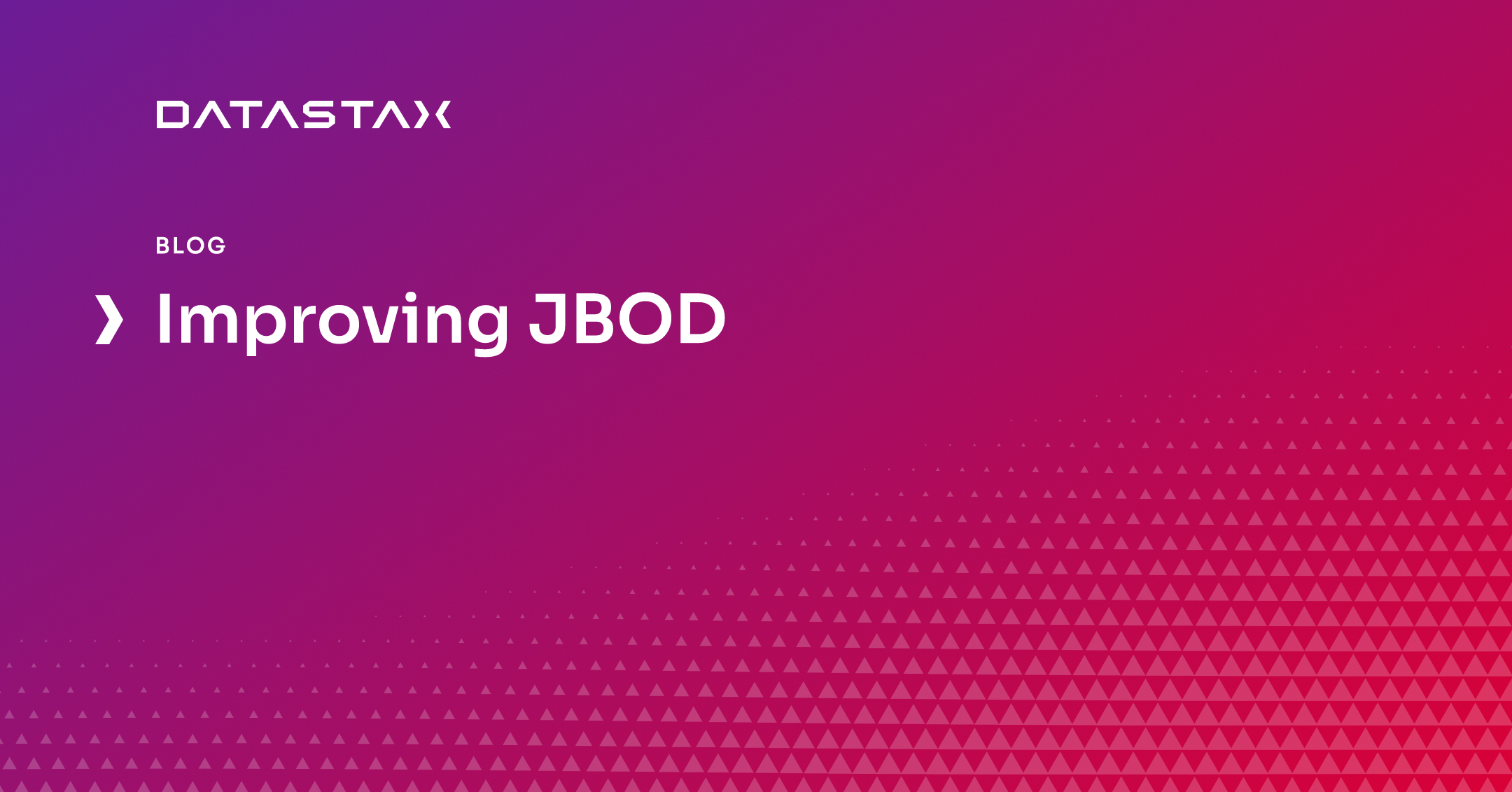 Improving JBOD | Datastax