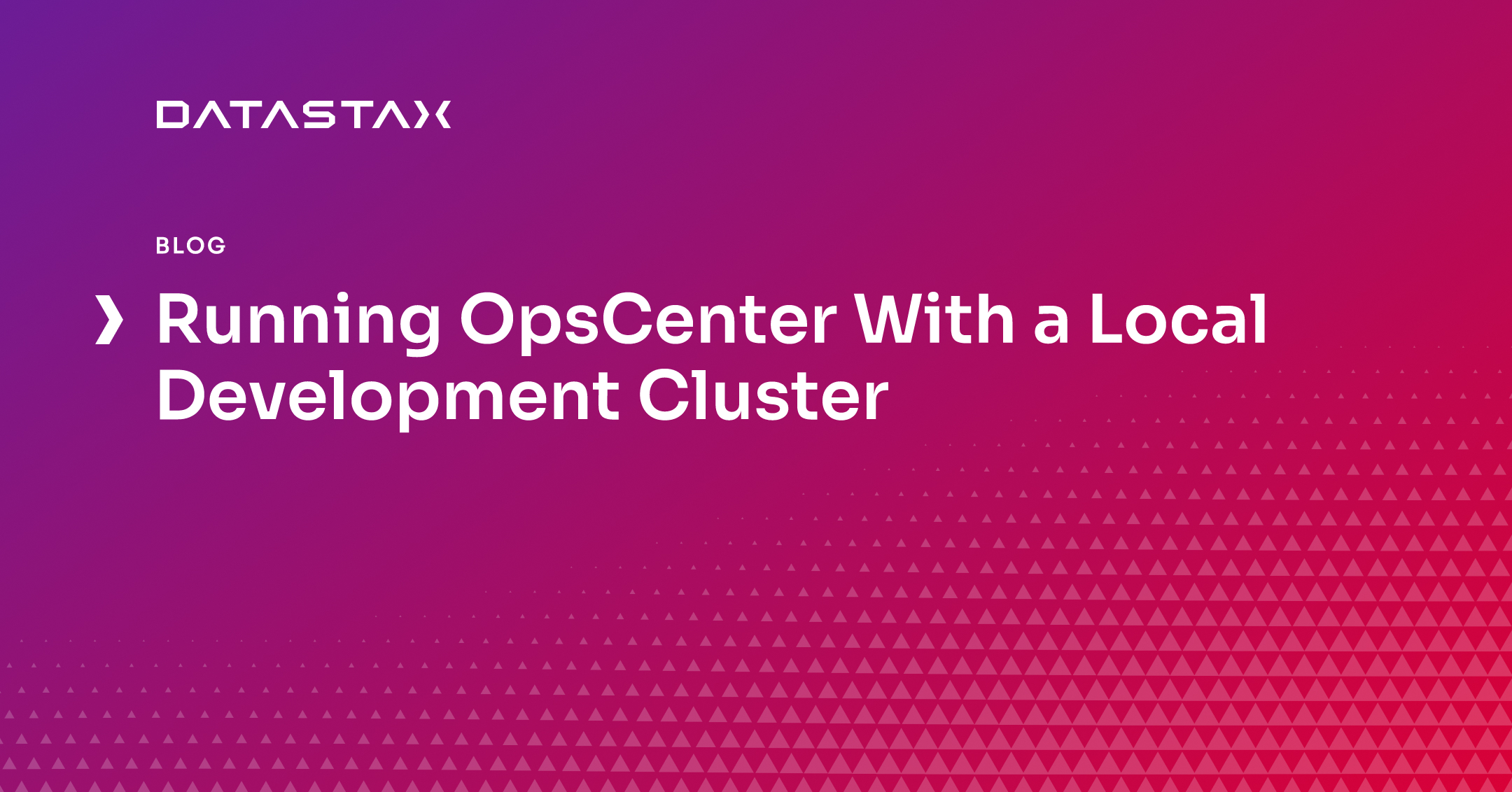 Running OpsCenter With a Local Development Cluster | Datastax