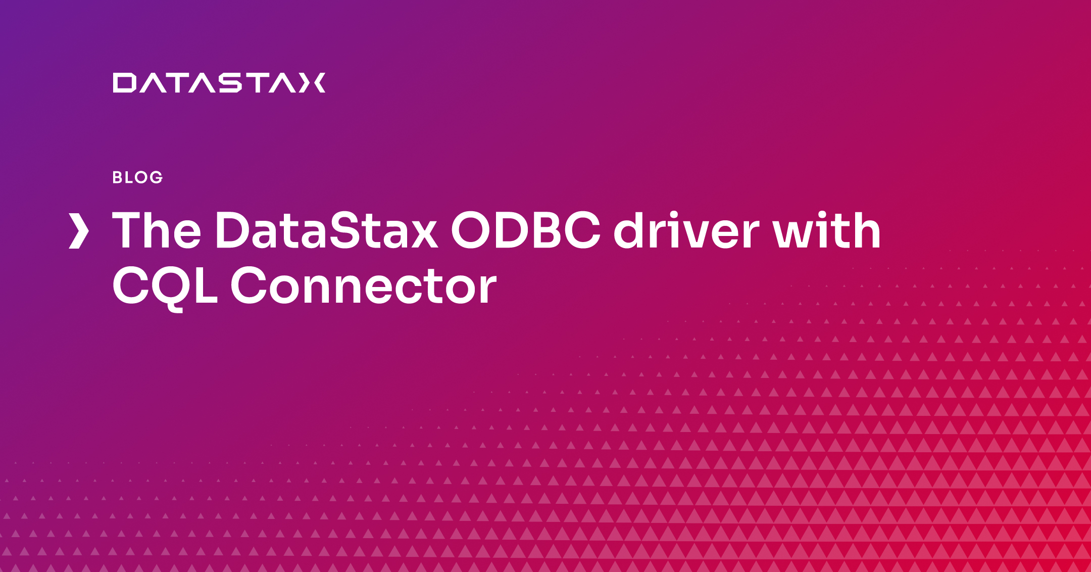 The DataStax ODBC driver with CQL Connector| DataStax