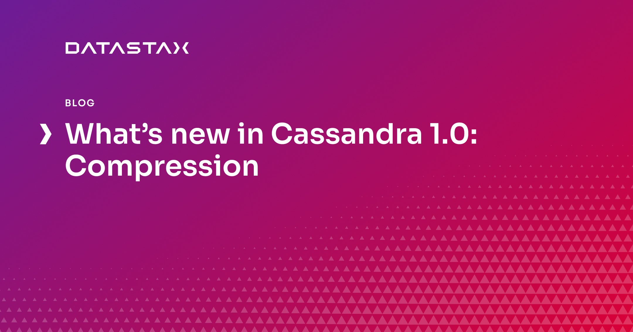 What’s new in Cassandra 1.0: Compression | Datastax